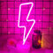 Lightning Neon Signs Lightning Neon Sign with Base for Bedroom LED Lighting for Room Decor for Teen Girls Gifts Cool Gaming Ligh