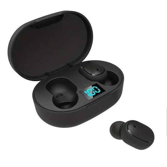 Airdots Wireless Bluetooth Earbuds, Mini Size & LED Battery Level Display, Noise Cancellation Earbuds, Durable & Portable Audio Headphone for IOS & Android