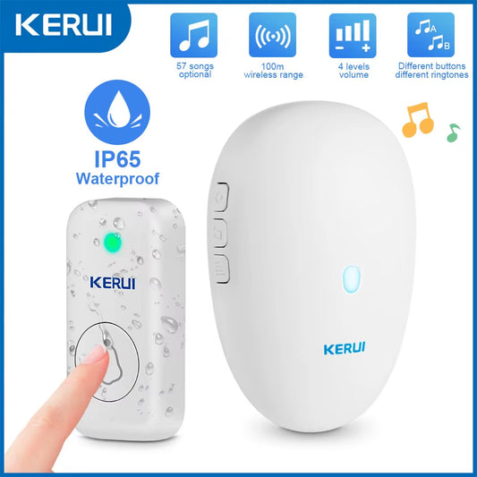 Wireless Doorbell over 1000Ft Coverage with Waterproof Push Button 57 Chimes 110Db Loud Sound Smart Home Door Bell