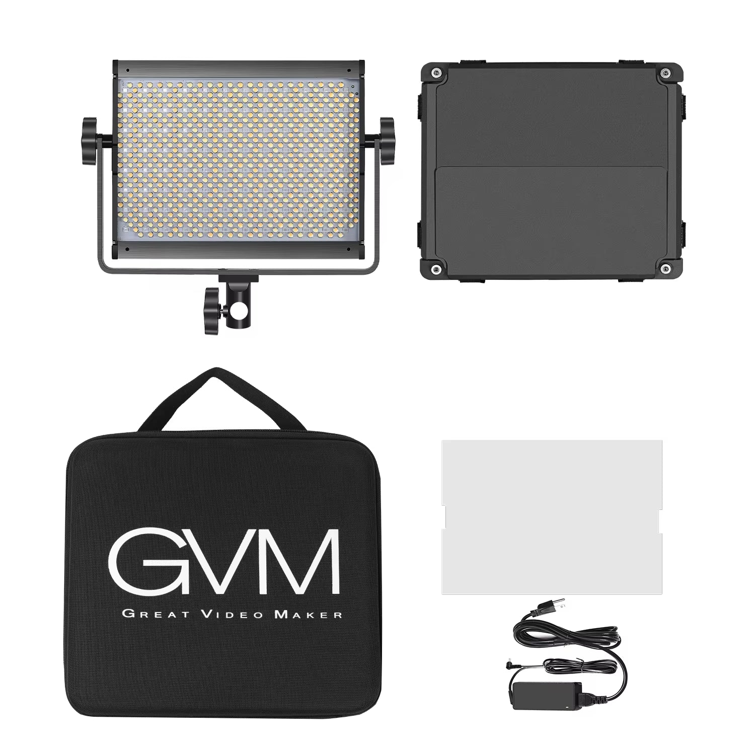 GVM 1000D RGB Led Video Light with 2 Softboxes Photography Lighting Kit Bluetooth Control Full Color Video Lighting