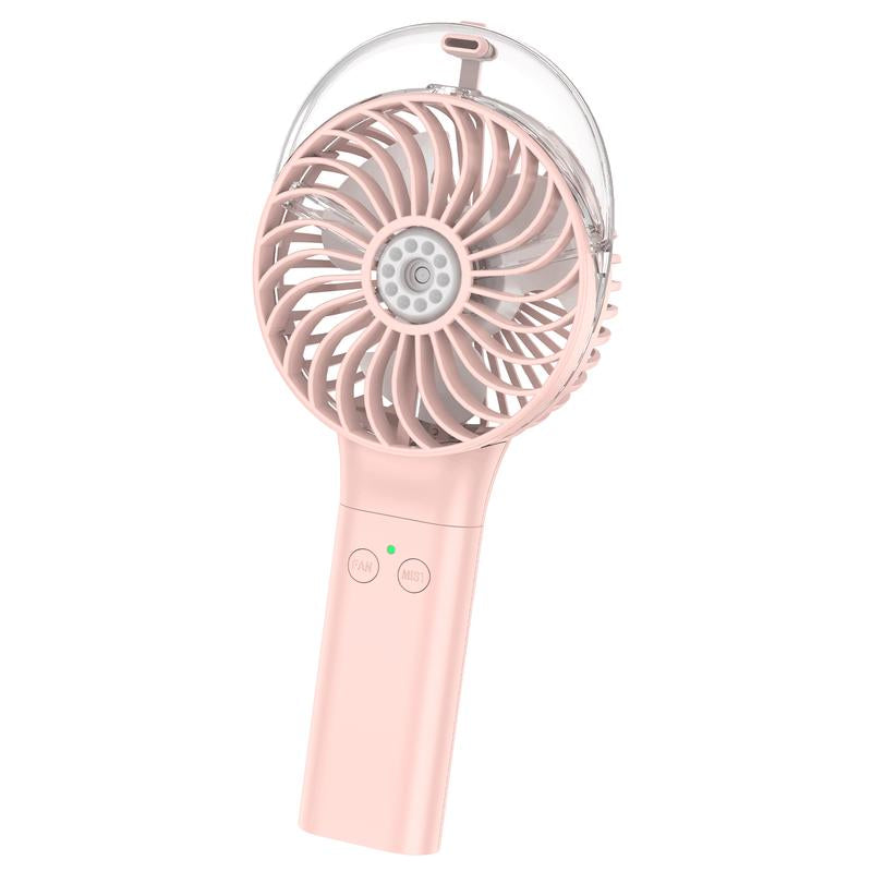 PANERGY F006 Handheld Misting Fan, USB Rechargeable Mini Fan, 3 Speeds Portable Foldable Fan for Travel, Outdoors, Hiking, Camping, Office, Mobile, Folding Valentines Day Gifts