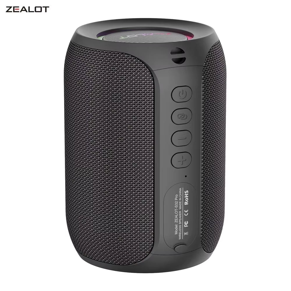 S32PRO 15W Portable Bluetooth 5.2 Speaker Outdoor Waterproof Wireless TWS Mini Column Box Speaker Outdoor TF Card